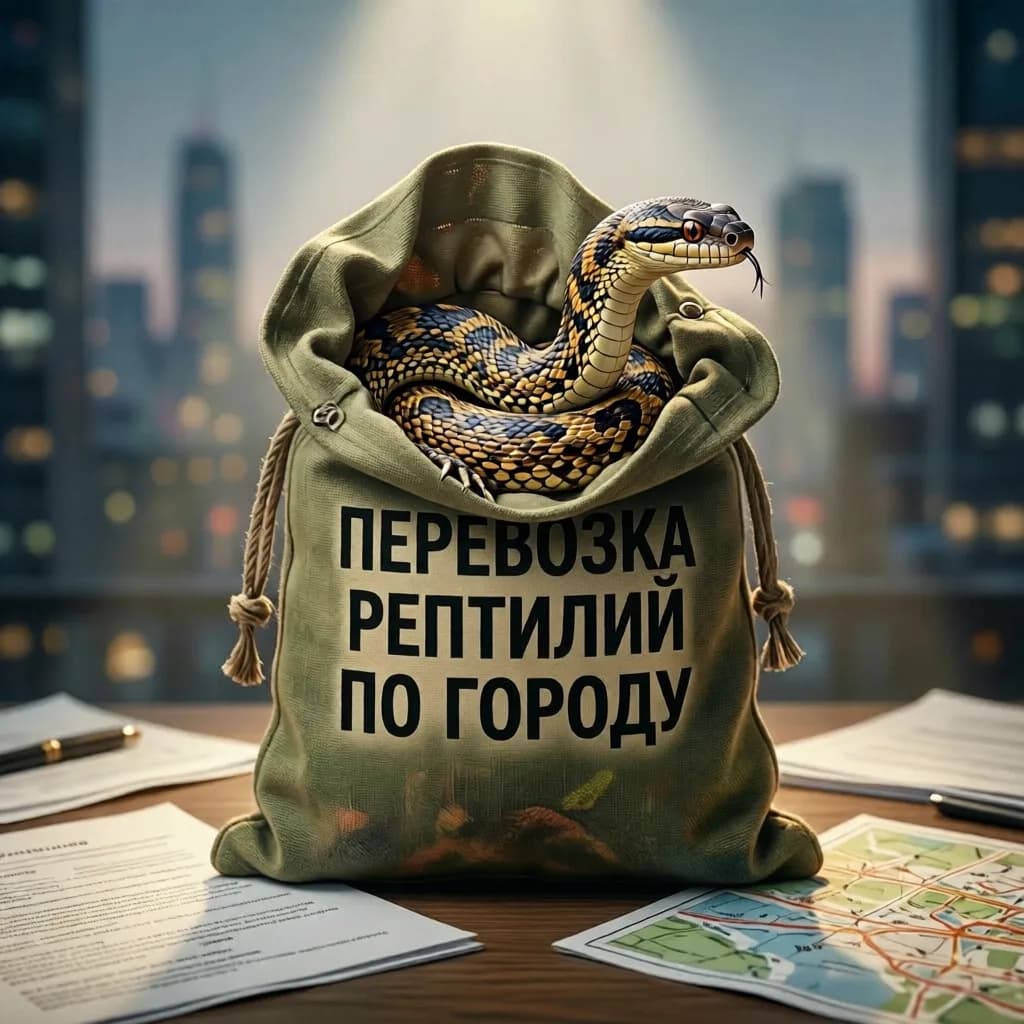 Как правильно перевозить рептилий по городу